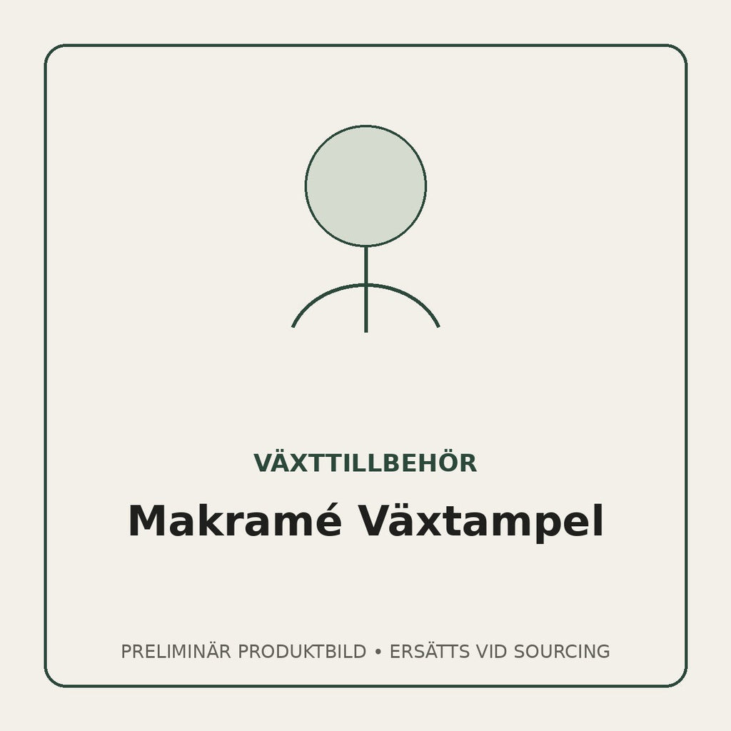 Preliminär produktbild – Nordeliq Makramé Växtampel